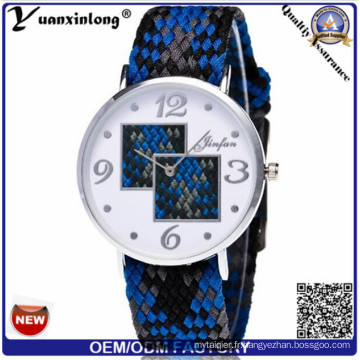 Yxl-201 Toile Tissé Bracelet Montre Militaire Marine Nato Nylon Montre Hommes Quartz Vente Chaude Casual Montre-Bracelet